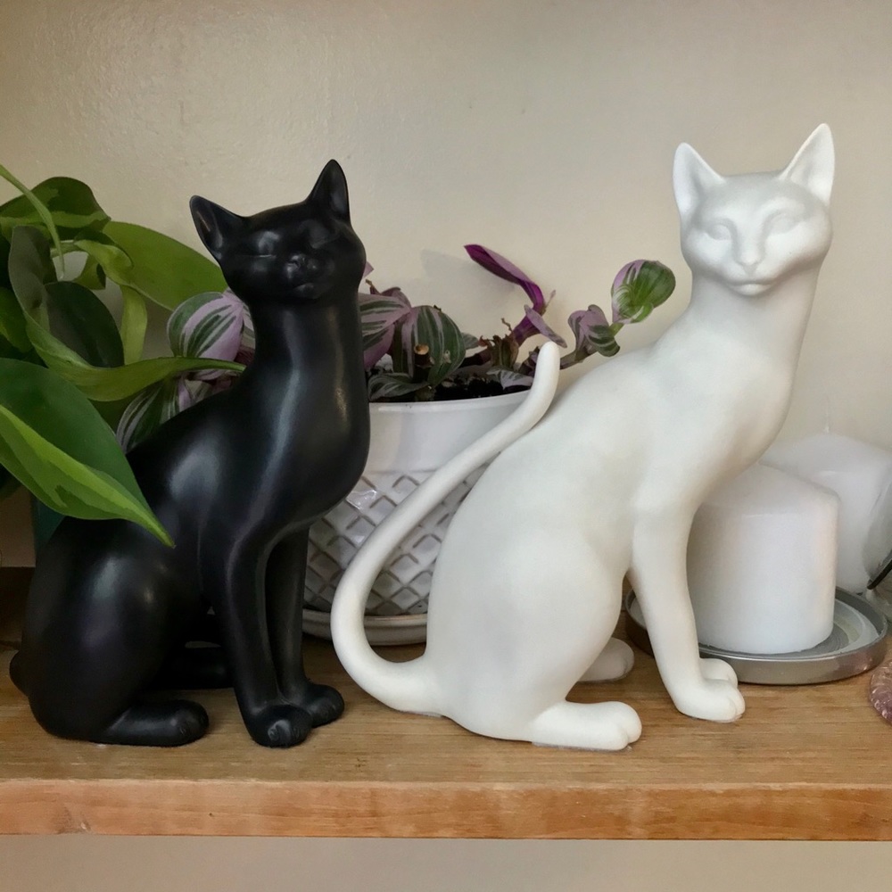 Cat statues